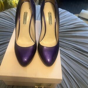 Prada Women's Glossy Purple Heels
